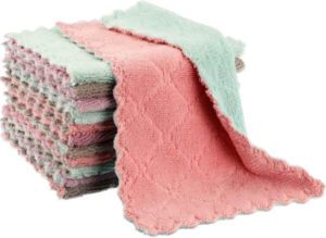 عبوة من 12 قطعة من قماش تنظيف الأطباق للمطبخ AMERTEER