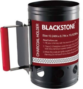 حامل الفحم ومشعل المدخنة من بلاكستون (أفضل شواية فحم)