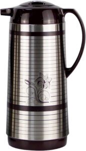 إبريق قهوة حراري من الفولاذ المقاوم للصدأ، معزول ومضاد للتسرب، 1 لتر