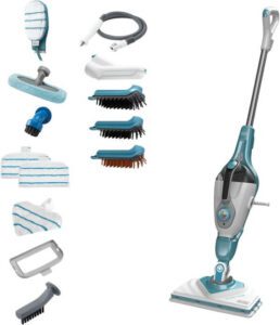 Black & Decker 1600W 500ml Steam Mop 2in1 Model: BHSM1610DSM-GB (best home steam vacuum cleaner)