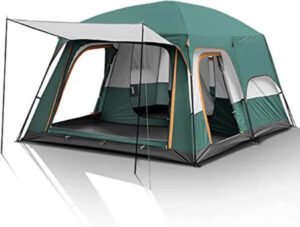 خيمة تخييم توبي 8-12 شخص مع مظلة حماية من المطر