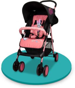 عربة أطفال رياضية خفيفة الوزن من ديزني ميني ماوس