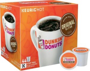 كبسولات قهوة K-Cup الأصلية من Dunkin' Donuts، (44 كوبًا من القهوة) (أفضل قهوة دانكن)