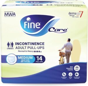 Fine Care Incontinence Adult Pull-ups/Pants (Medium Waist 80-110 cm), 14pcs (best quality adult diapers)