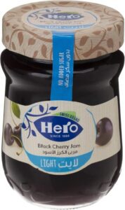 Hero Light Black Cherry Jam 320g