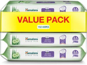 Himalaya Since 1930 Sensitive Baby Wipes - Alcohol & Paraben Free (192 Wipes)