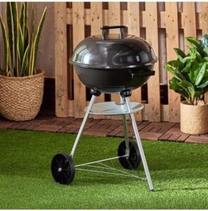 شواية فحم دائرية من هوم بوكس باربيكيو - 33x17 سم