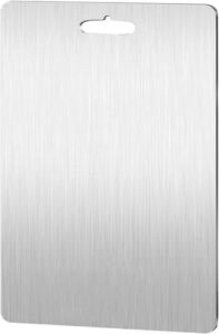 لوح تقطيع إيدريس للمطبخ، من الفولاذ المقاوم للصدأ