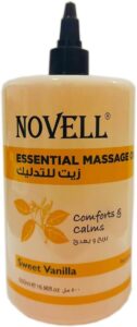Novell Organic Essential Massage Oil with Sweet Almond Oil & Vitamin E  500 ml (good body massage oil)