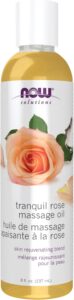 NOW Solutions Tranquil Rose Massage Oil 8 oz (good massage oil for body)