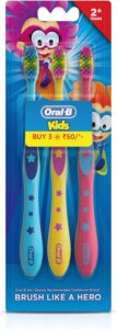 Oral-B Kids Toothbrush, Extra Soft, Pack of 3 (best infant toothbrush)