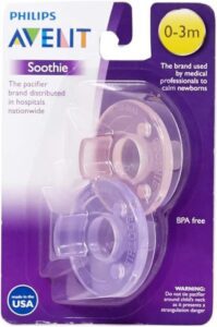 Philips Avent BPA Free Soothie Pacifier, 0-3 Months, 2 Pack (best newborn binky)