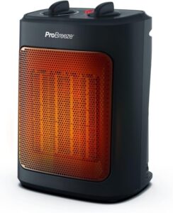 Pro Breeze 2000W Mini Ceramic Fan Heater (best electric heaters for home)