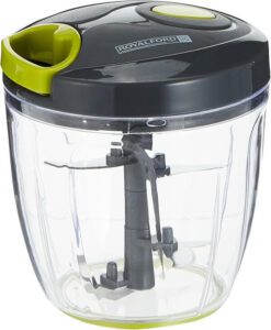 Royalford Pull Chopper 5 Blade 900ml RF9785 (best manual onion chopper)