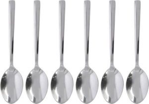 ملاعق طعام من الفولاذ المقاوم للصدأ من رويال فورد، 6 قطع، RF10068