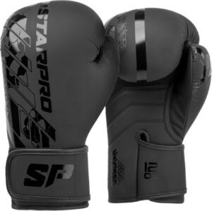 Starpro Black Boxing Gloves – Perfect for Training, Sparring, Kickboxing, Muay Thai, and MMA (best rated boxing gloves)