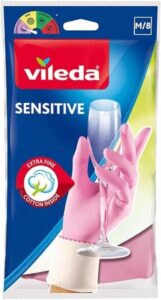 قفازات Vileda Sensitive القابلة لإعادة الاستخدام مقاس M
